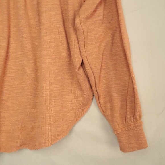 NWT Anthropologie Pilcro Diana Ruffled Raglan Long Sleeve Pullover Orange Sz XXS - Picture 8 of 14